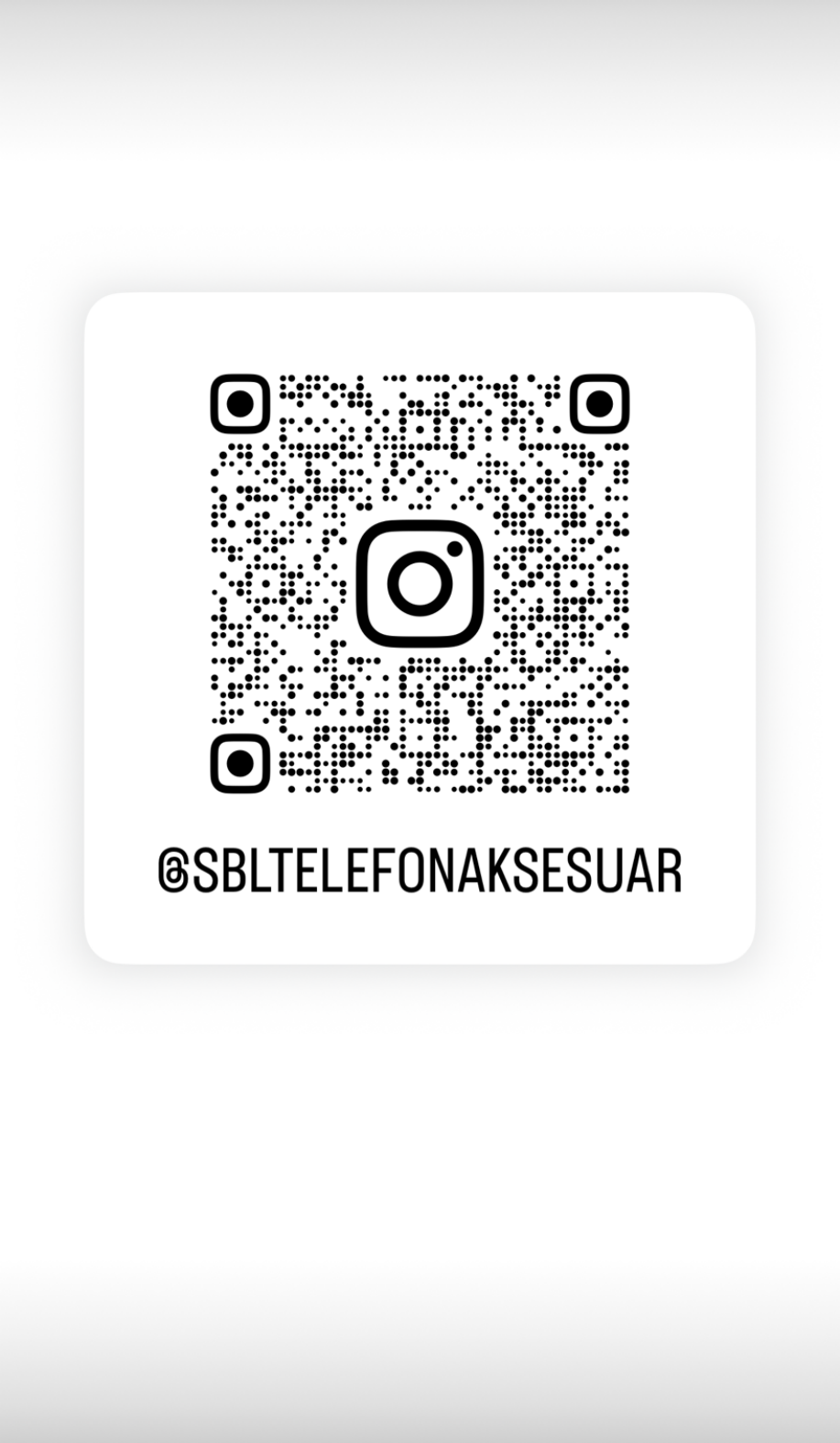 SBL Instagram QR kodu